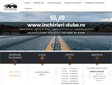 Tablet Screenshot of inchirieri-dube.ro